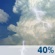 Saturday: A chance of showers and thunderstorms. Partly sunny, with a high near 84. Chance of precipitation is 40%. Saturday: Chance Showers And Thunderstorms